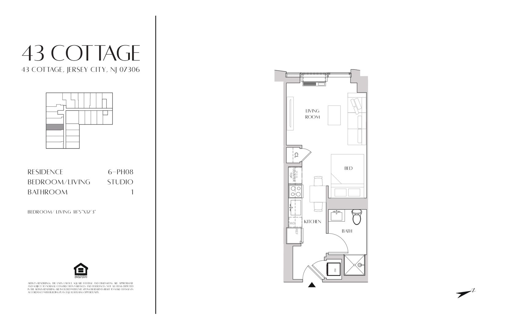 Jersey City Apartment: 43 Cottage Street