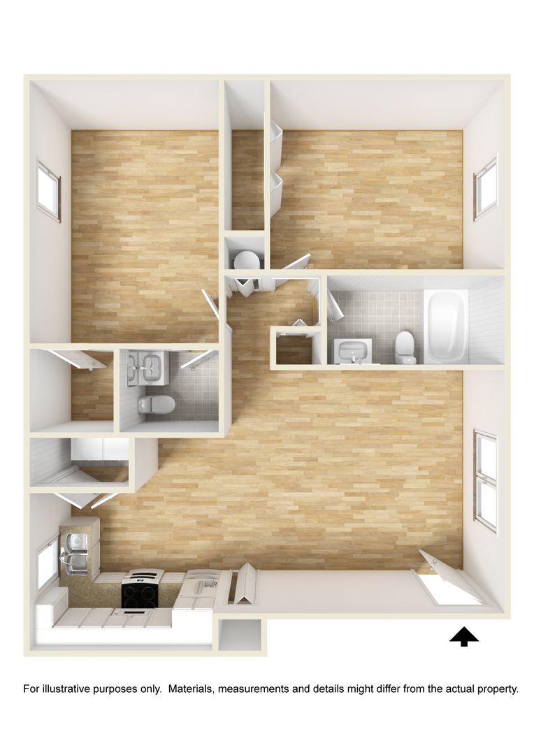 NCR student housing living space near Elon University