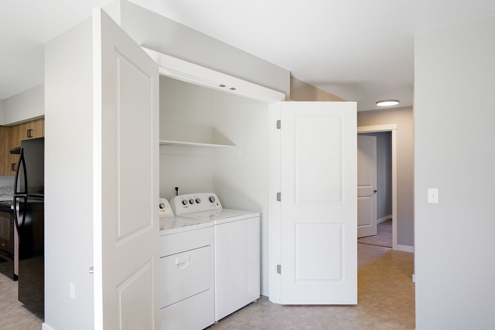 Laundry room at PET FRIENDLY 2Bd/2Ba 2nd Story Apartment Unit - Available to View!
