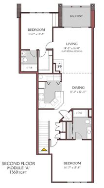 2 Bed/2 Bath - A (2nd floor) – photo 1