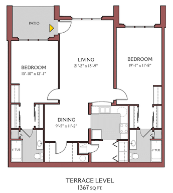 2 Bed/2 Bath (Terrace) – photo 1