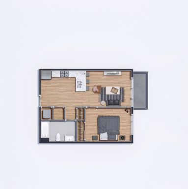 Sun Drenched 1 Bedroom 1 Bath With Balcony – photo 1