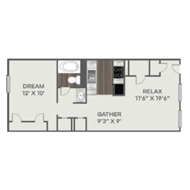 1 Bedroom Apartment – 6668 Mt Zion Blvd, C036, Morrow, GA 30260