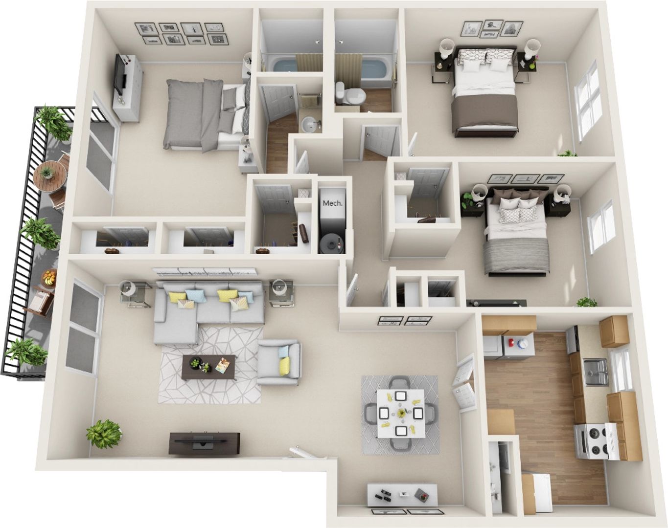 Roswell Apartment: 100 Chattahoochee Cir