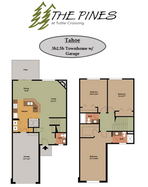 Tahoe - 3 bedroom / 2.5 Bath Townhome with Attached Garage - View – photo 1