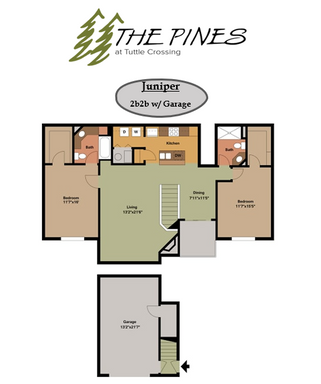 Juniper - 2 Bedroom / 2 Bath with Garage - Upstairs – photo 1