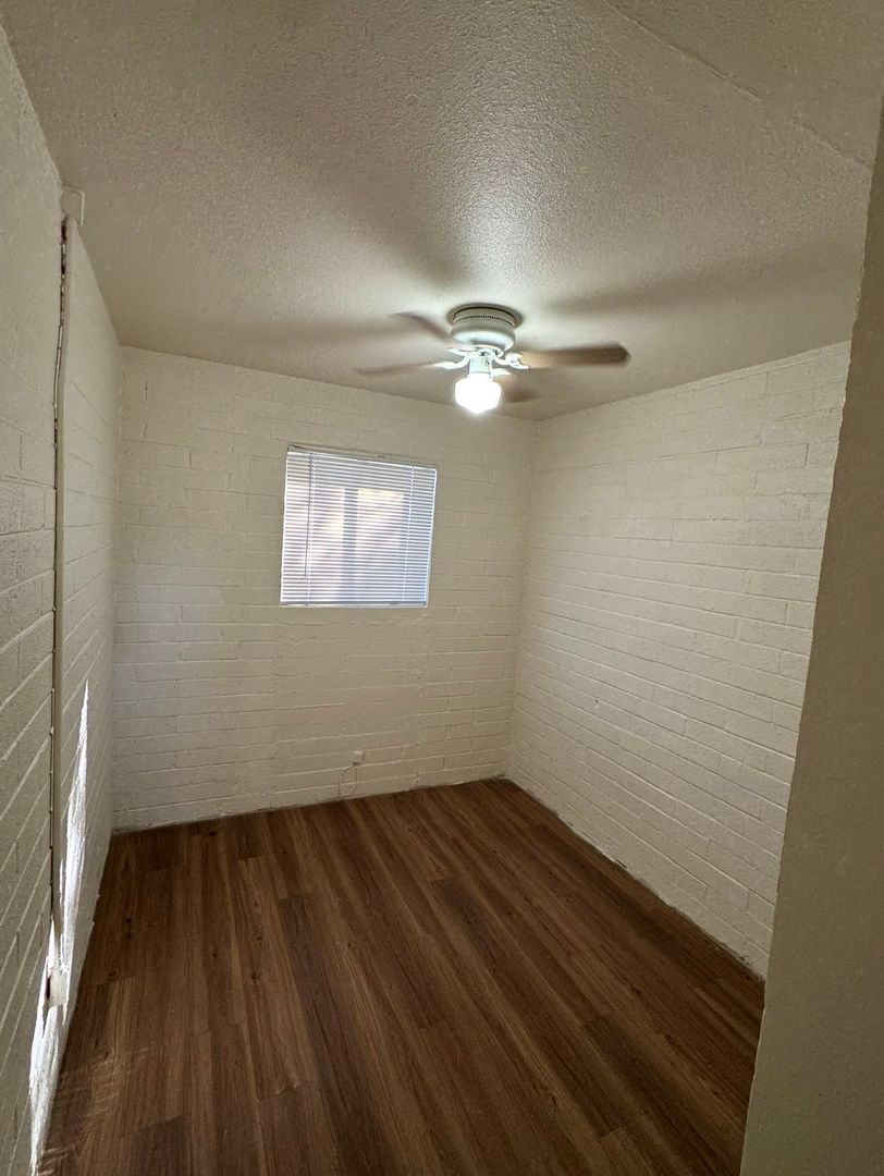 Unfurnished bedroom — representative home at Earll Drive Apartments.
