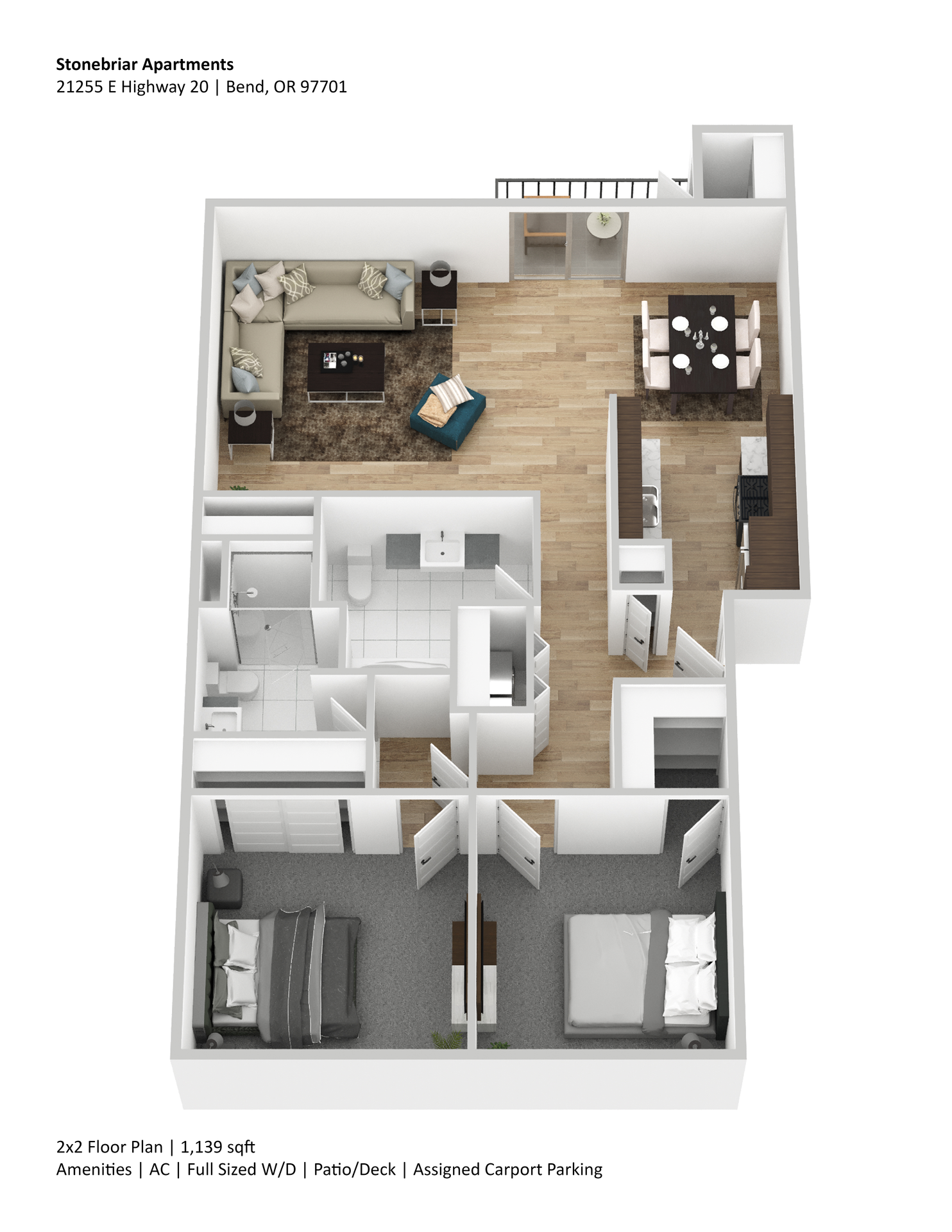 BEND Apartment: 21255 E HWY 20