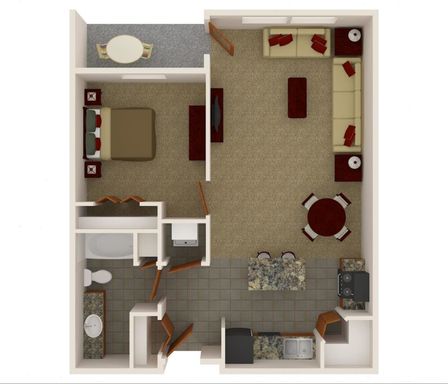 Just the Perfect Size 1 Bedroom!