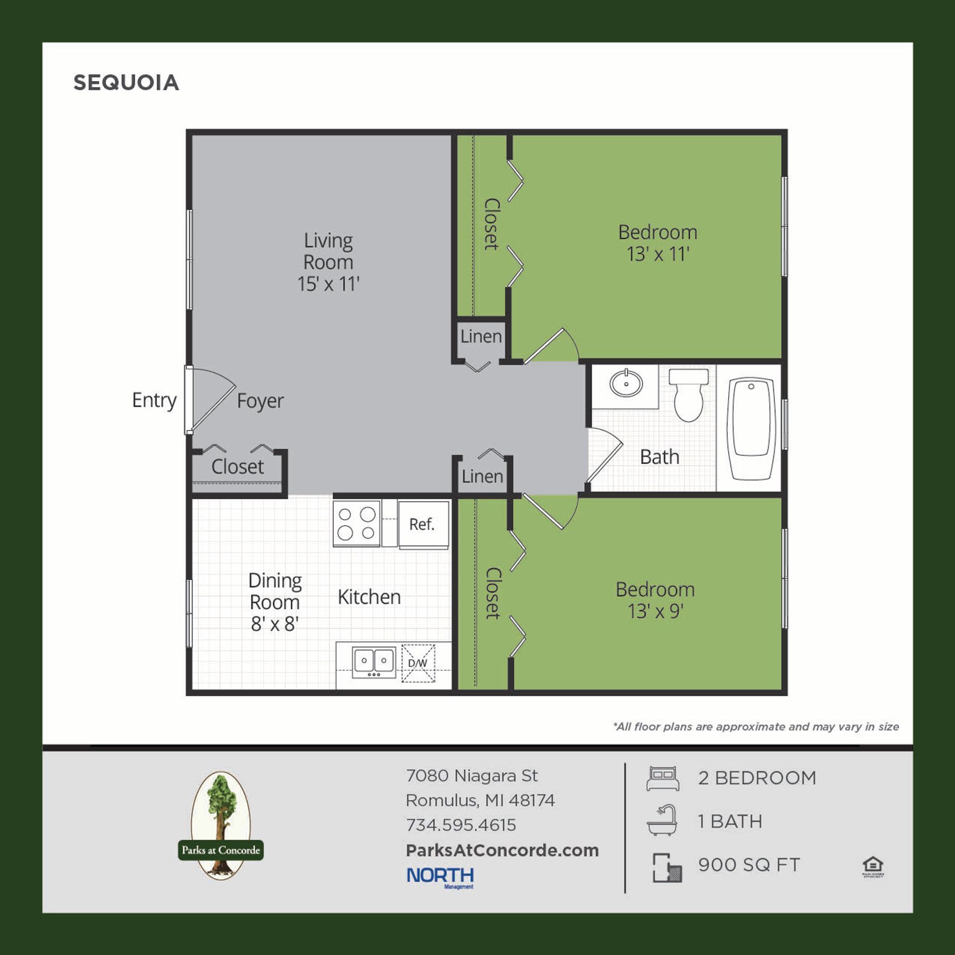 Romulus Apartment: 7080 Niagara St.