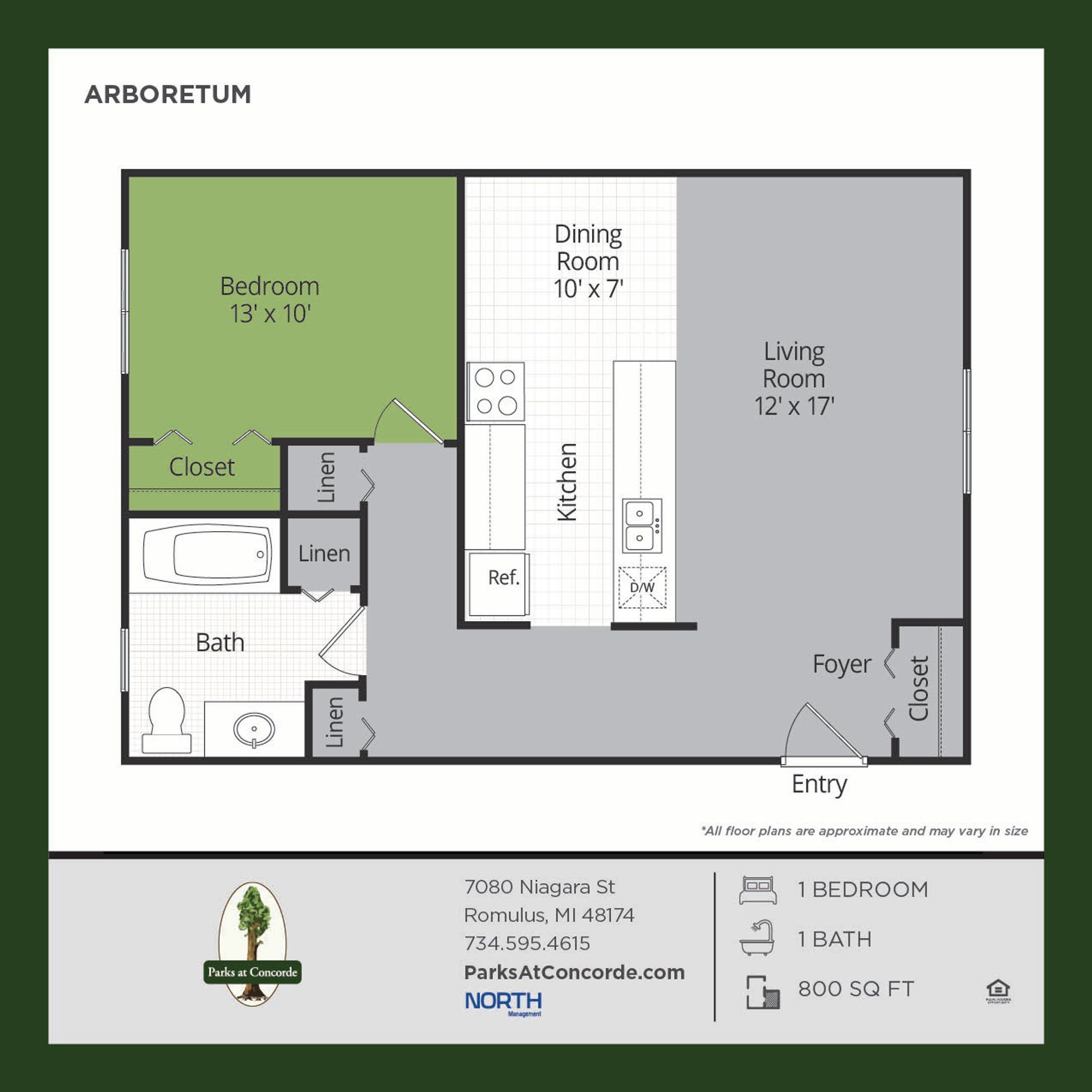Romulus Apartment: 7080 Niagara St.