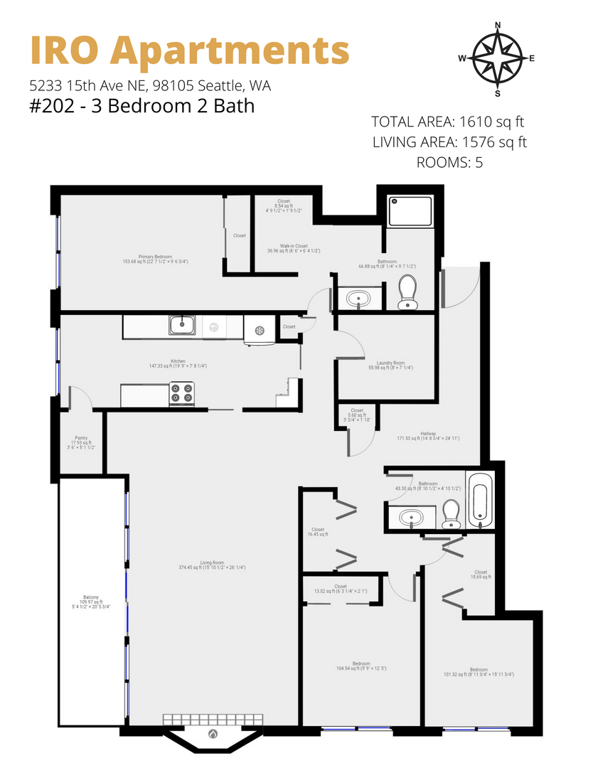 Seattle Apartment: 5233 15th Ave NE