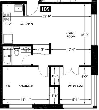 515 Denny Apartments Unit 105 / Available 10/25/26 – photo 1