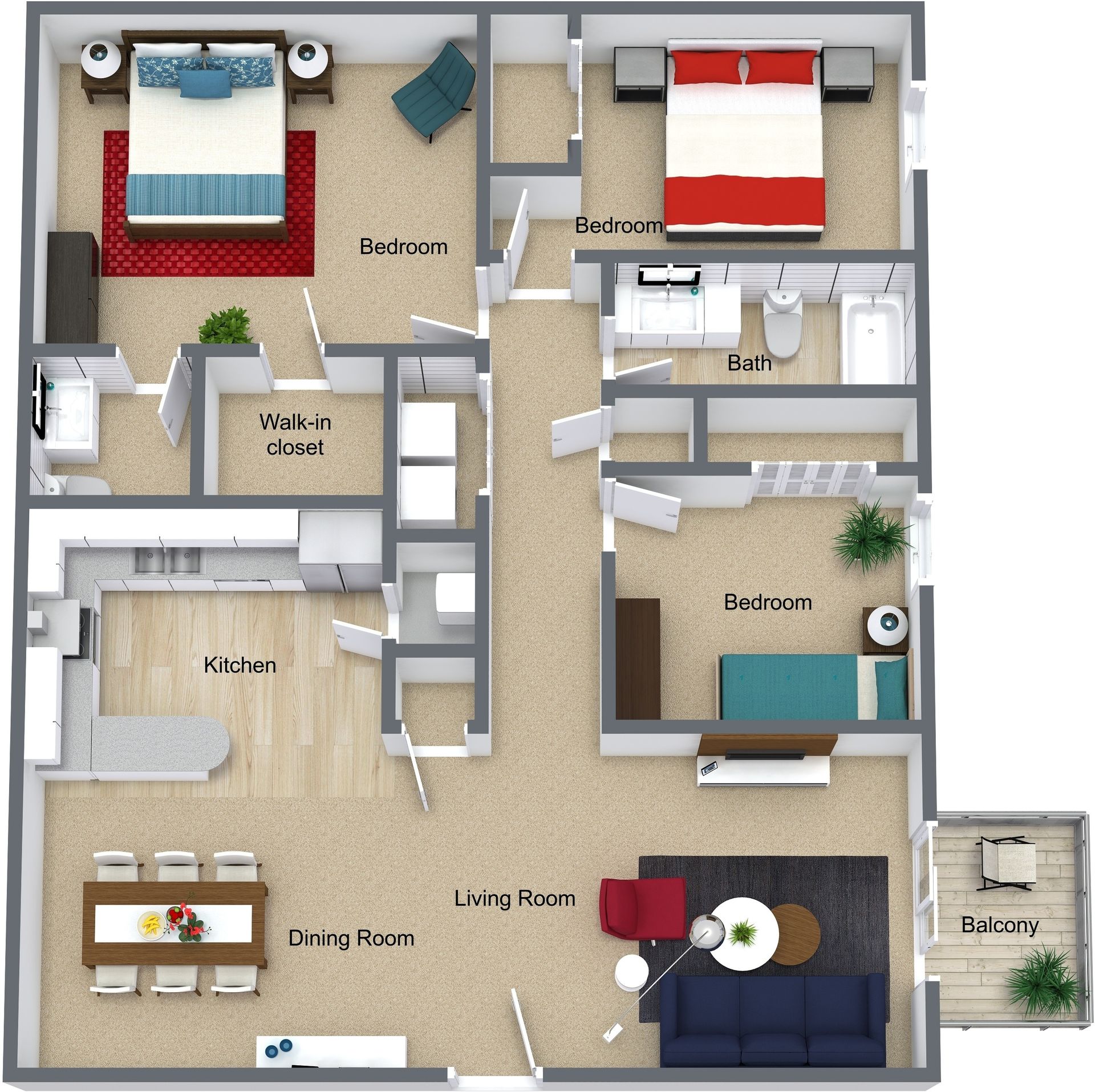 Bellevue Apartment: 1106 Grenoble Drive #14