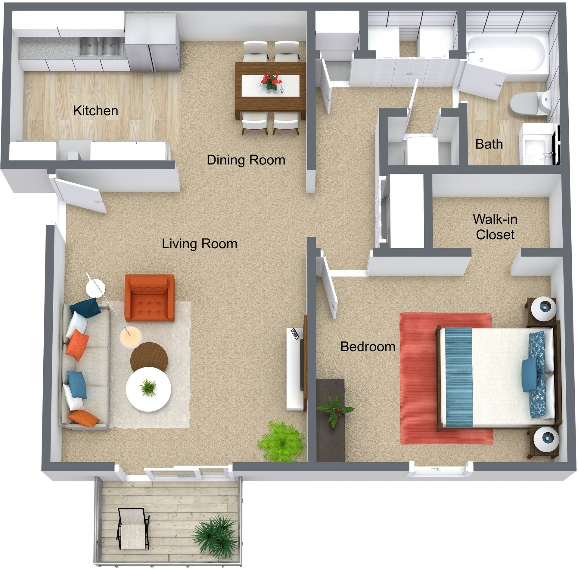 Bellevue Apartment: 1106 Grenoble Drive #14