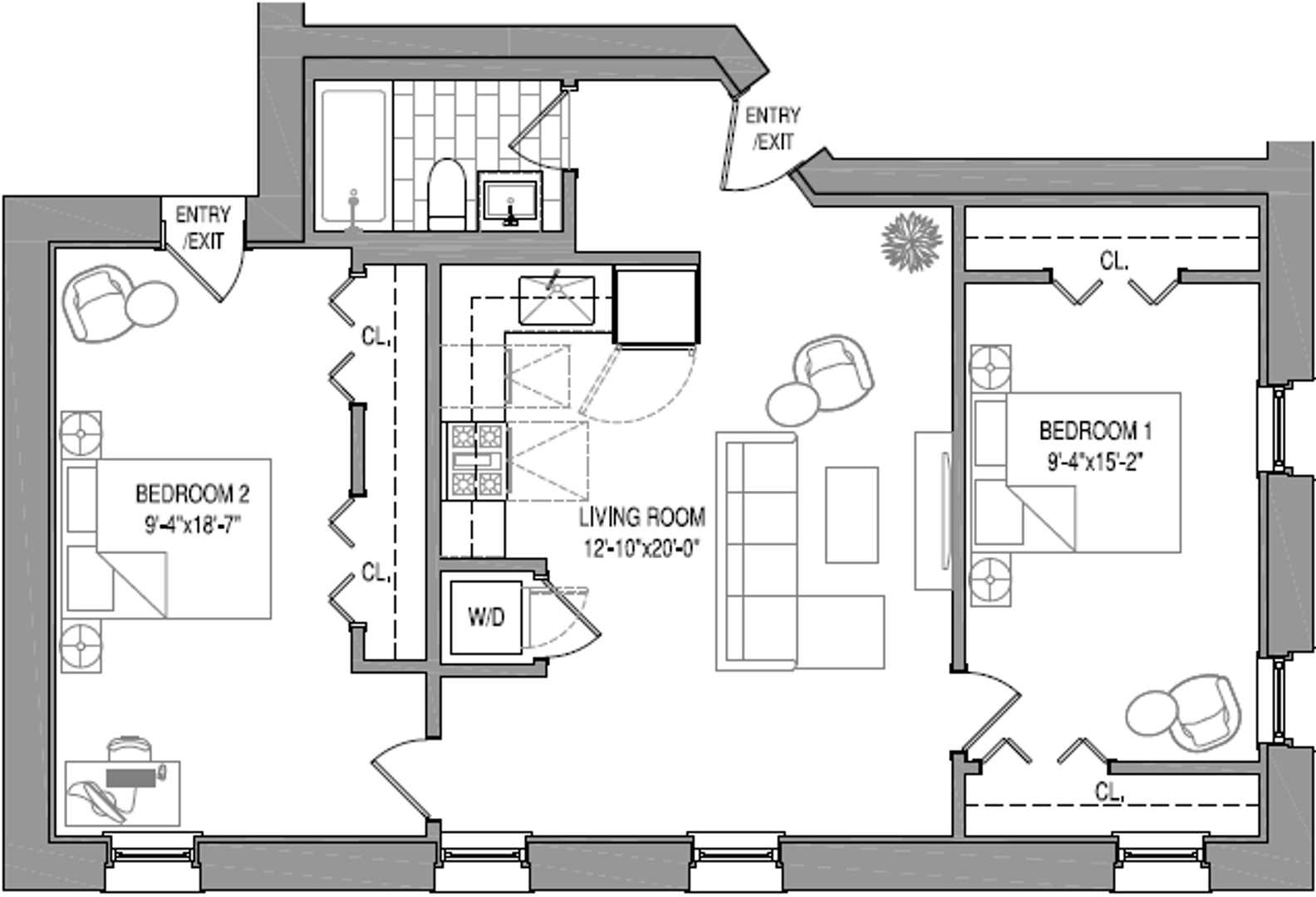 Chicago Apartment: 835-864 W. Barry Ave.