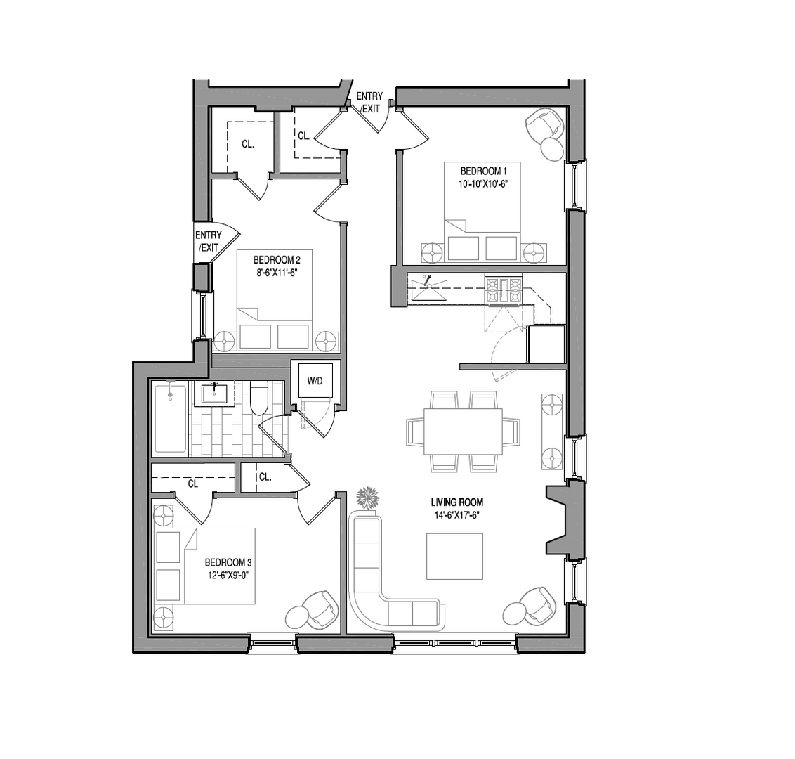 Chicago Apartment: 835-864 W. Barry Ave.