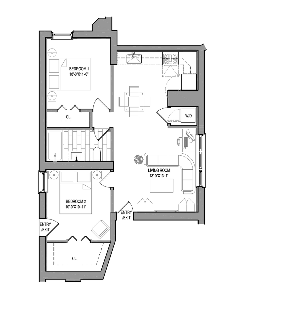Chicago Apartment: 835-864 W. Barry Ave.