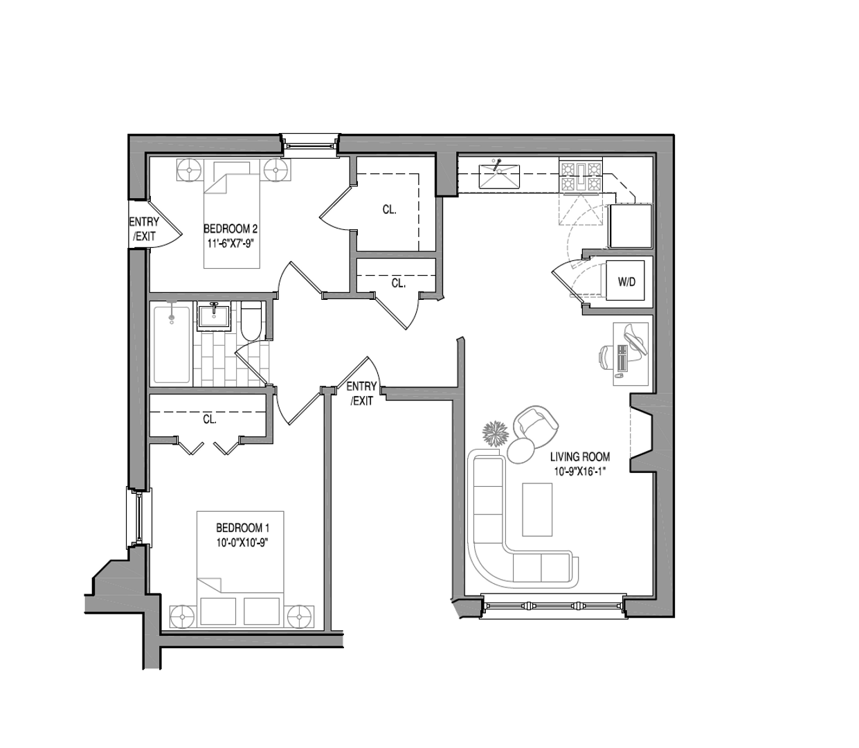 Chicago Apartment: 835-864 W. Barry Ave.
