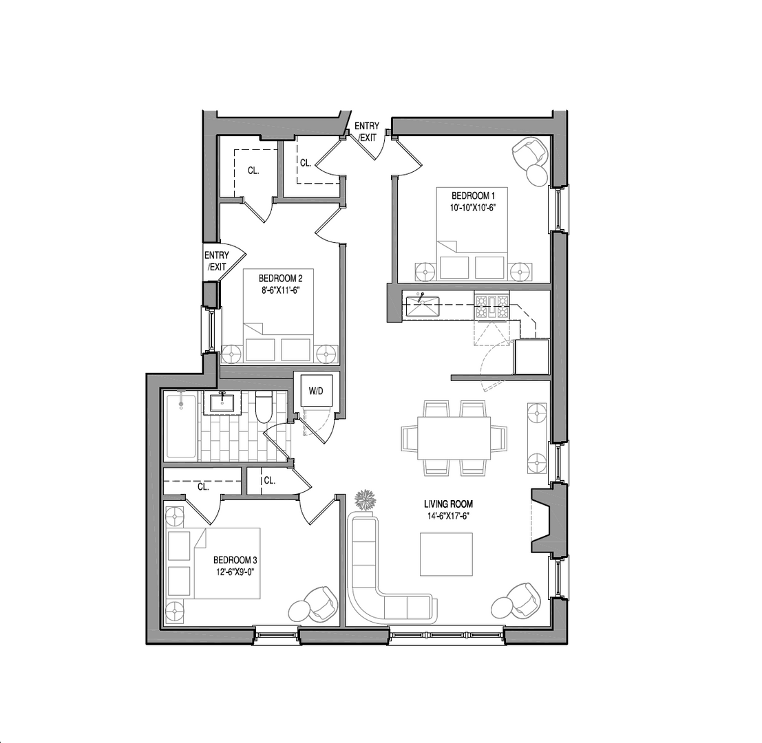 Chicago Apartment: 835-864 W. Barry Ave.