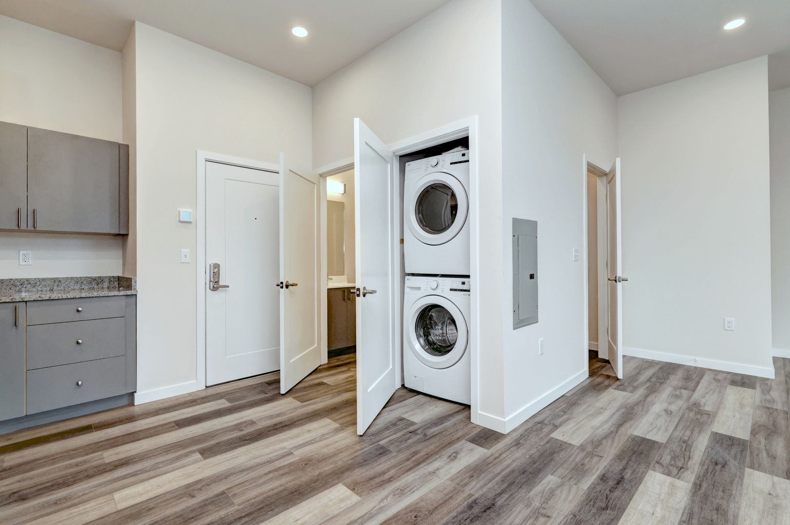 Laundry room at Clocktower of