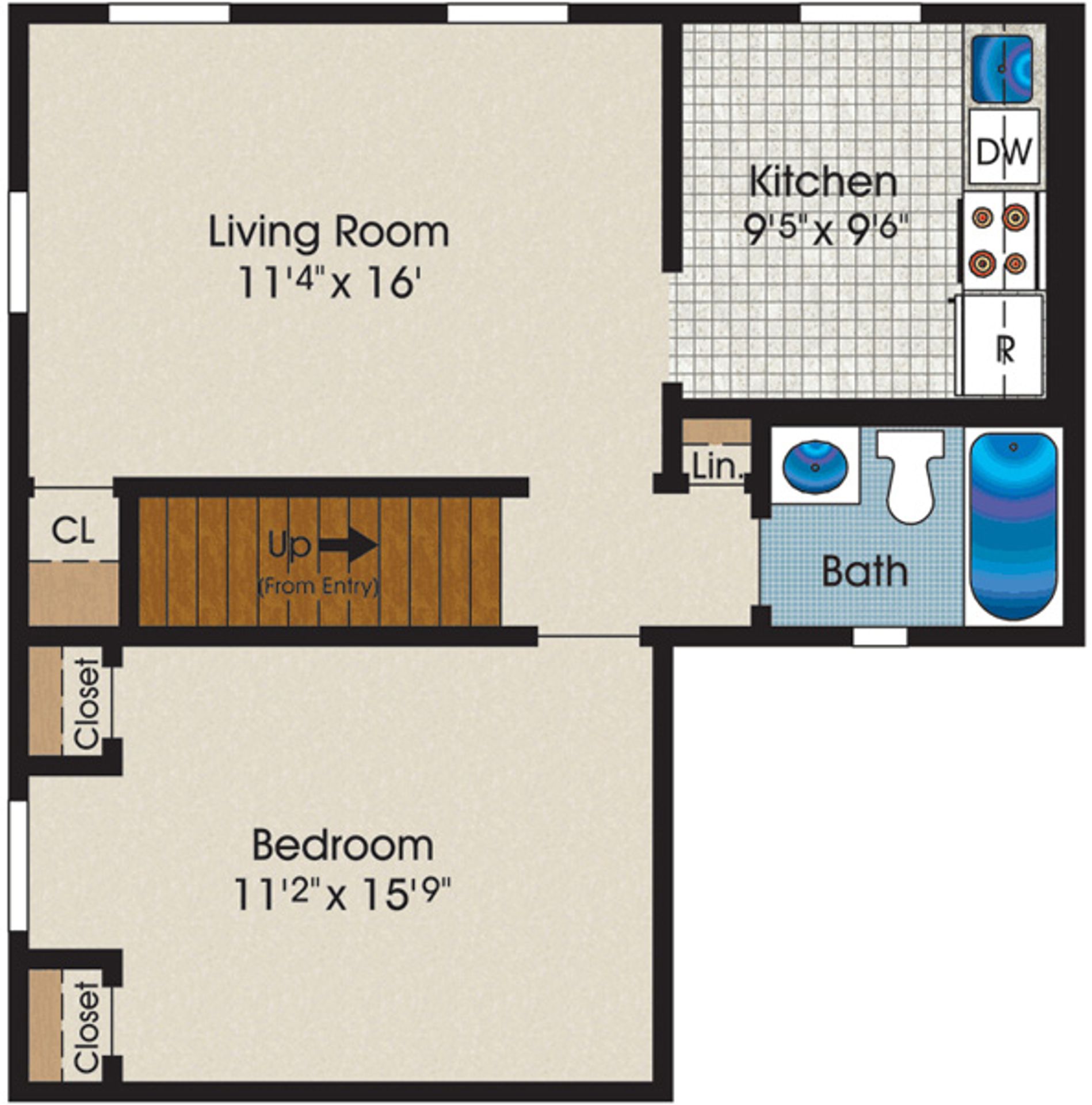 Leonia Apartment: 96E Lakeview Ave