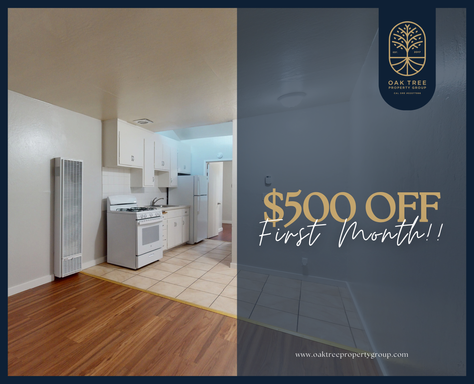 **$500 OFF First Month Rent**Charming & Comfortable 1 Bedroom Apartment!!