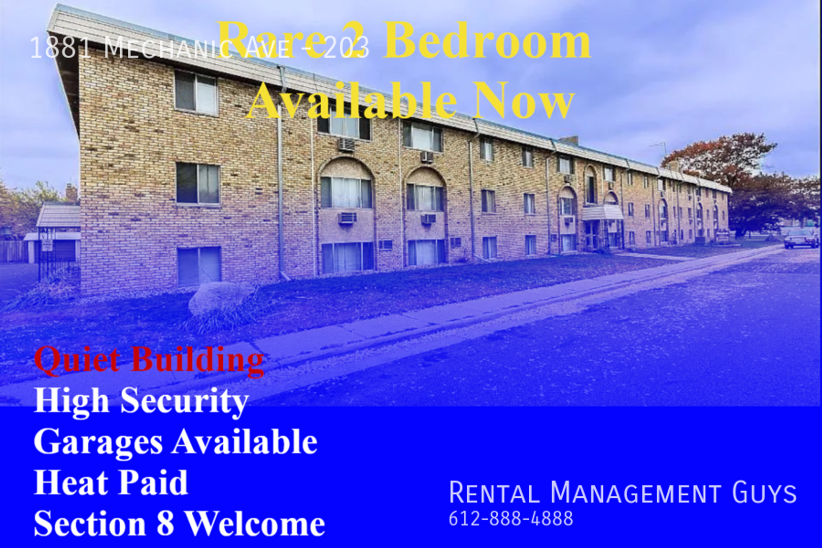 St Paul Apartment: 1881 Mechanic Ave