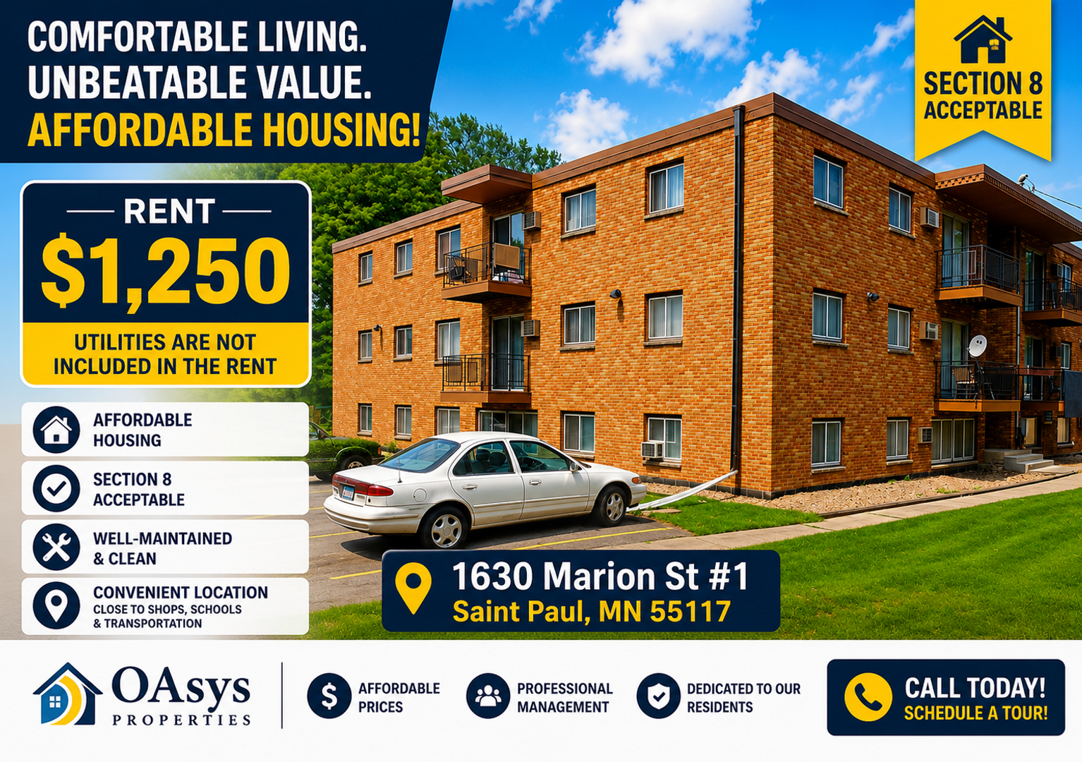 St. Paul Apartment: 1630 Marion St.