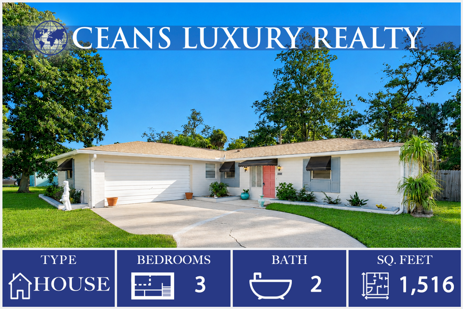 Ormond Beach House: 791 Lindenwood Circle E