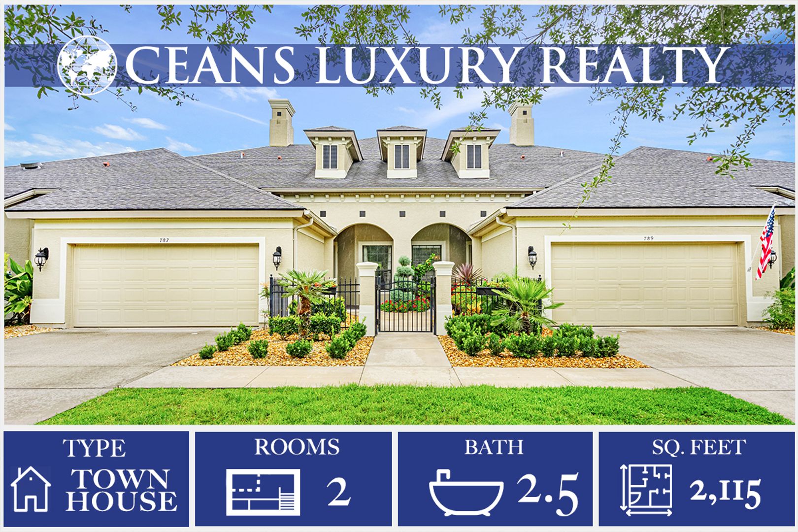 Ormond Beach Townhome: 787 Cobblestone Way
