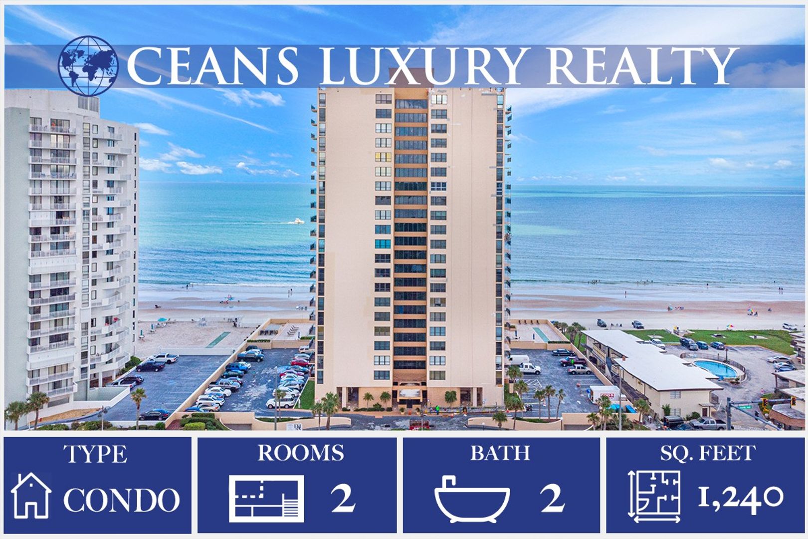 Daytona Beach Shores Condo: 3051 S. Atlantic Ave #2205