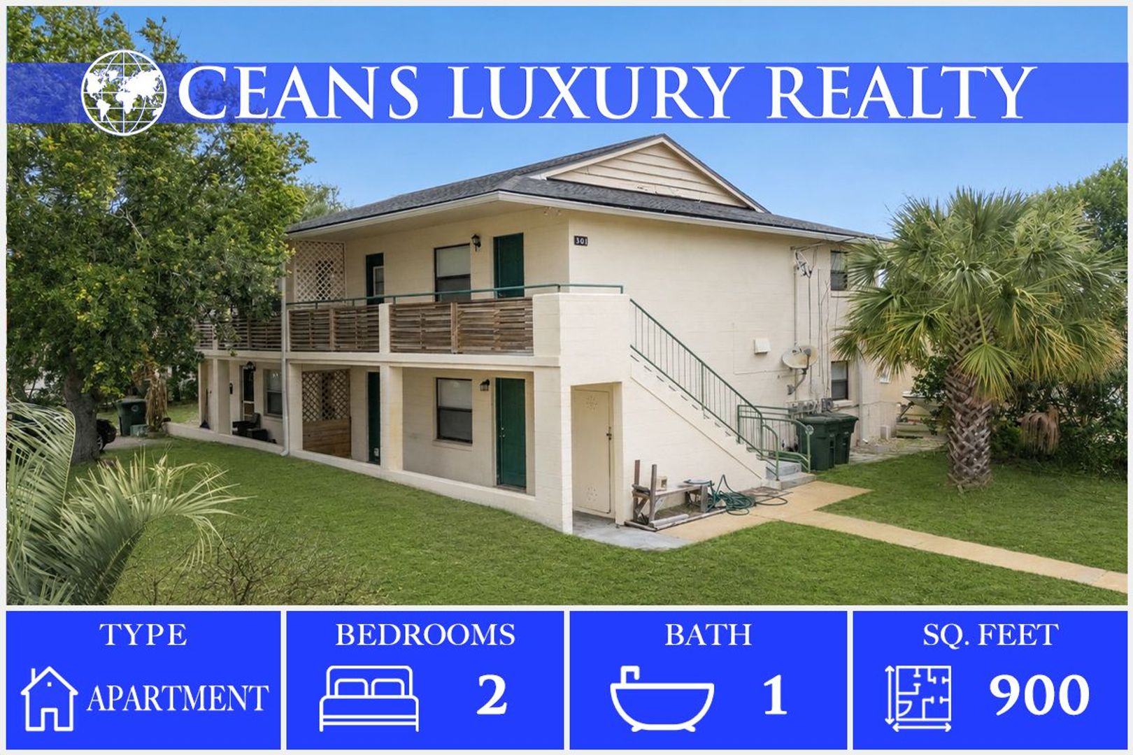 Daytona Beach Condo: 301 Riverview Blvd #2