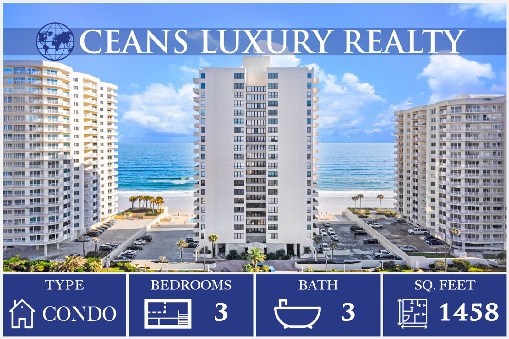 Daytona Beach Shores Condo: 2947 S Atlantic Ave #1806