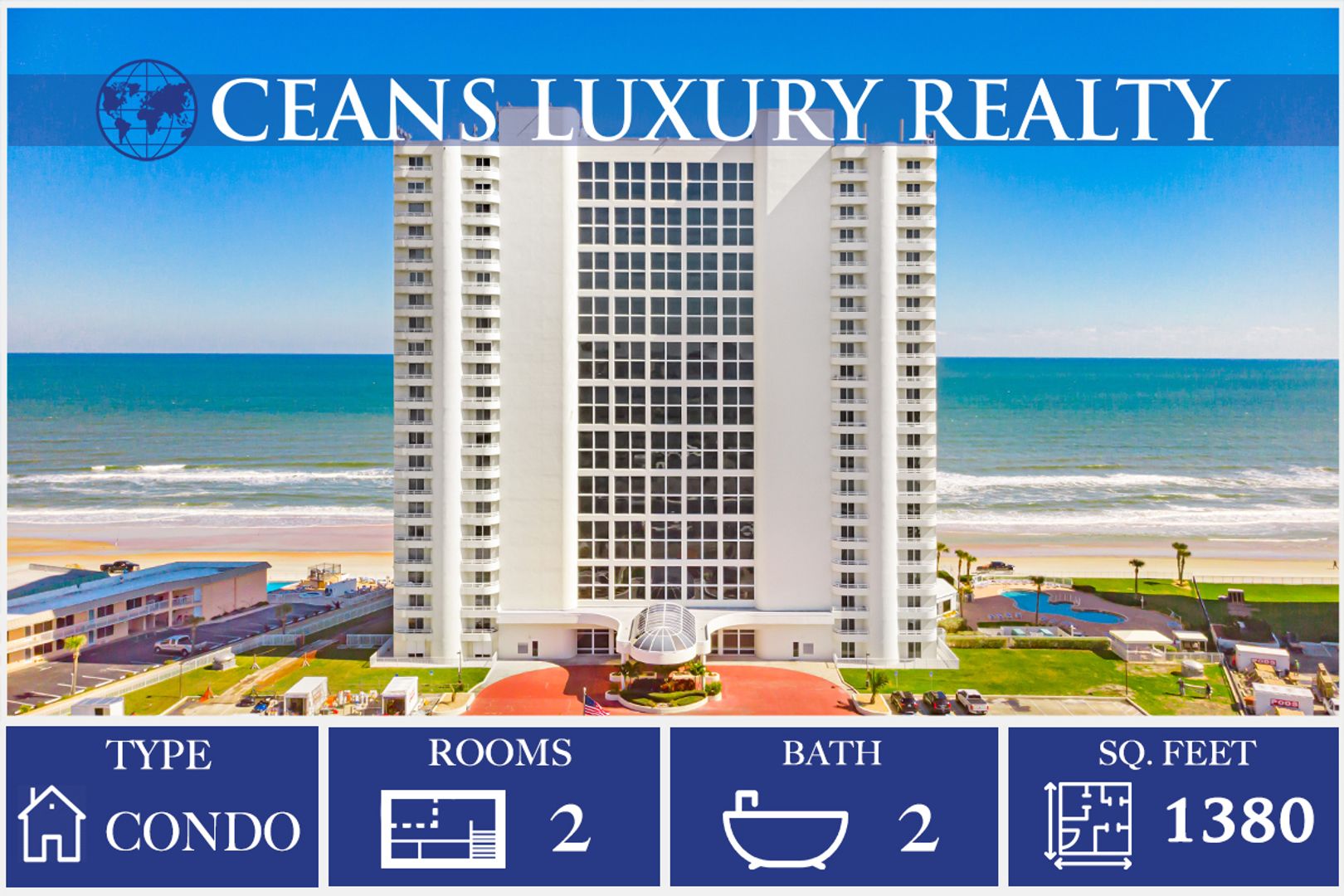 Daytona Beach Shores Condo: 2545 S Atlantic Ave #1907