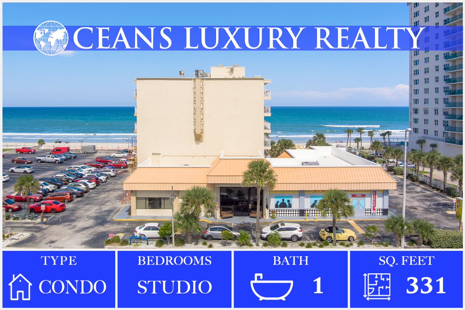 Daytona Beach Shores Condo: 2043 S Atlantic Ave #206