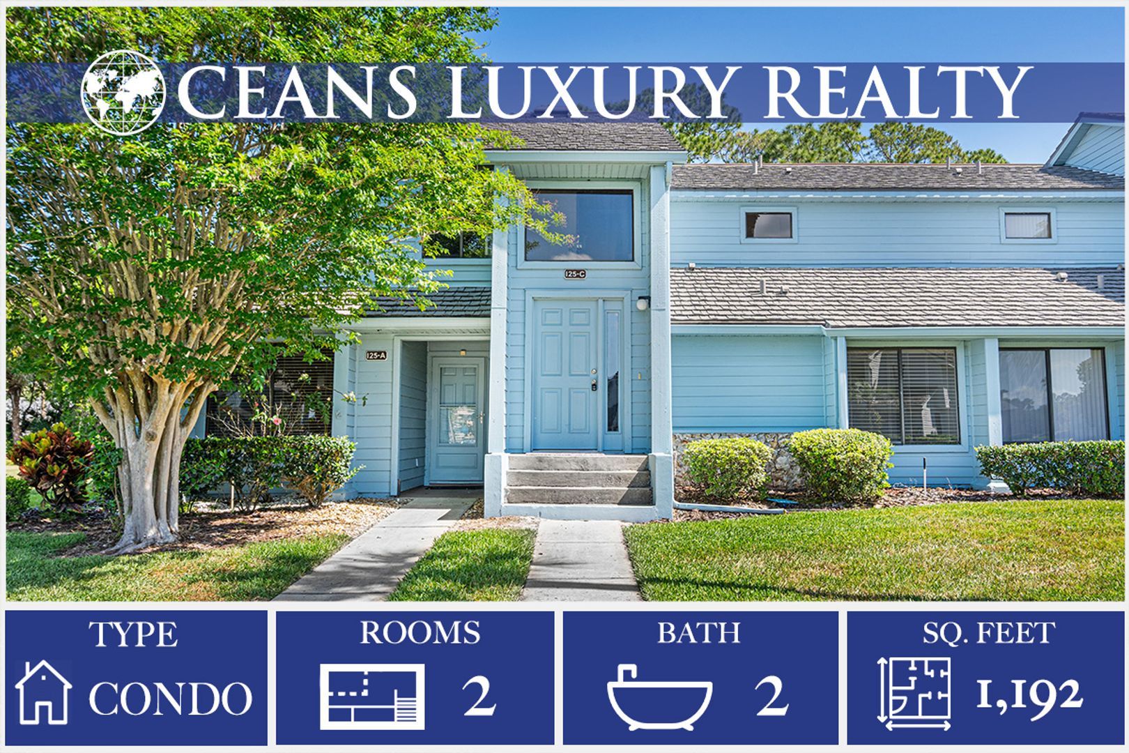 Daytona Beach Condo: 125 Blue Heron Dr, Unit C