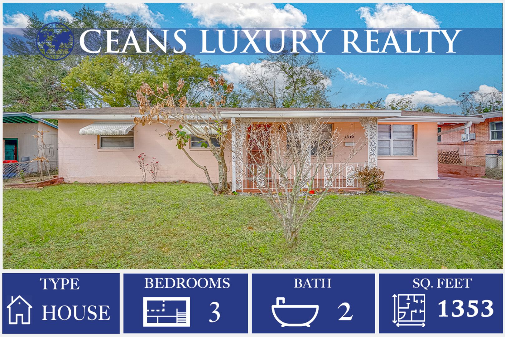 Daytona Beach House: 1012 Cadillac Dr