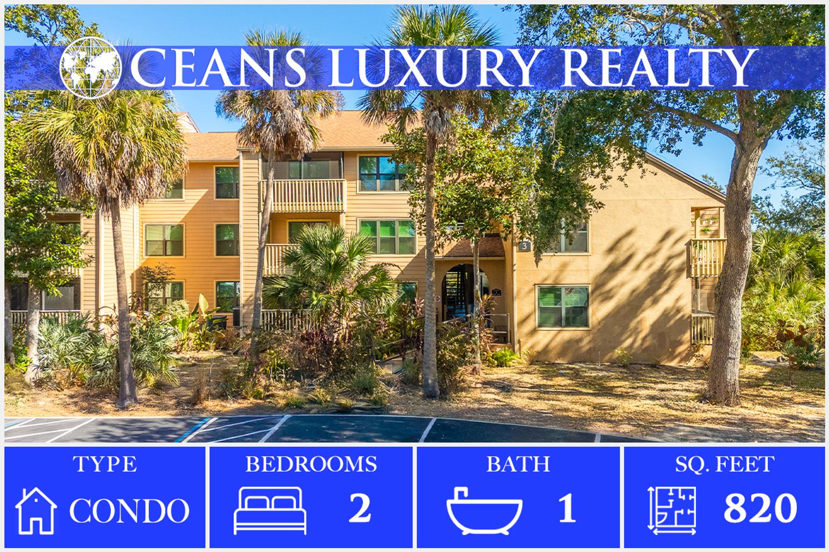 Daytona Beach Condo: 1401 S. Palmetto Ave #310