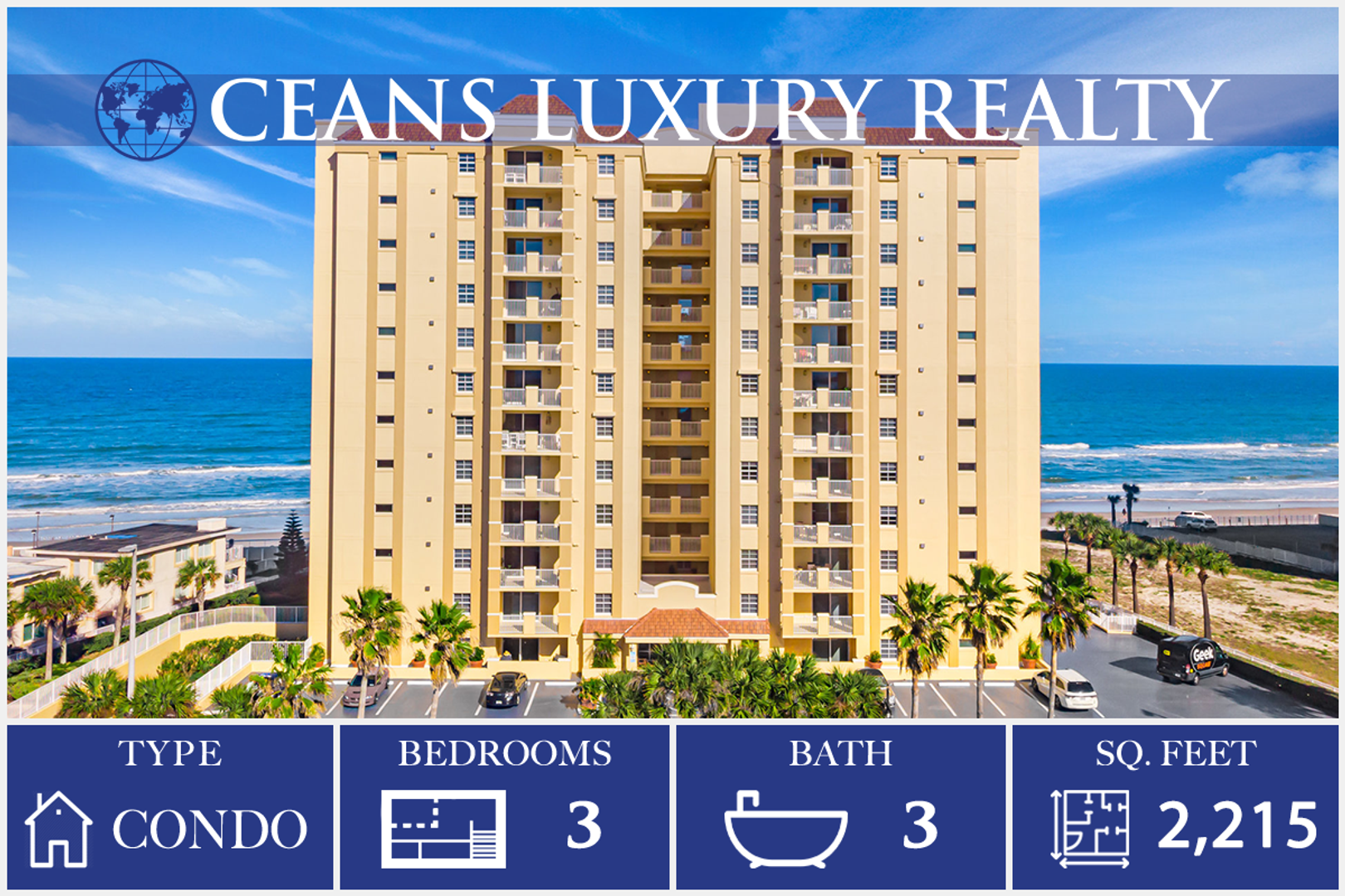 Daytona Beach Shores Condo: 3145 S Atlantic Ave #503