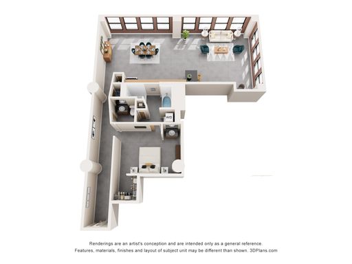 Step into a perfect blend of historic charm and modern luxury with this stunning 1-bedroom, 1-bath loft – photo 1