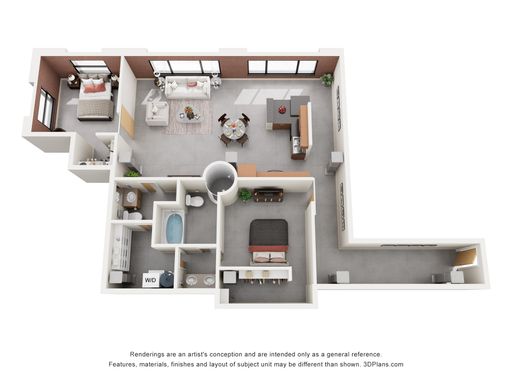 Stunning Corner=Unit 2-Bed, 2-Bath Industrial Loft | 1,560 Sq Ft of Modern Downtown Living – photo 1
