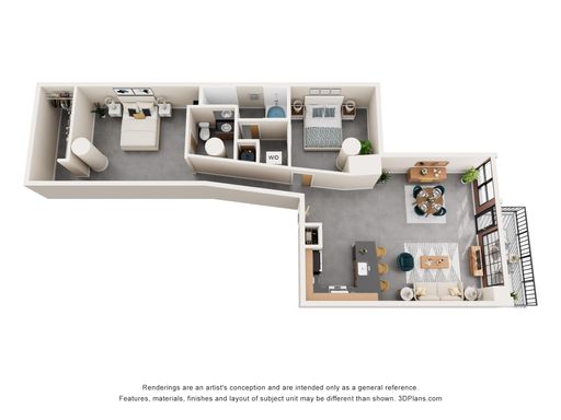 Beautiful Loft Style 2-Bedroom with a Balcony! – photo 1