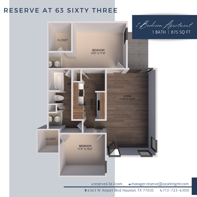 2 Bedroom Rental – 6363 W Airport Blvd, Houston, TX 77035