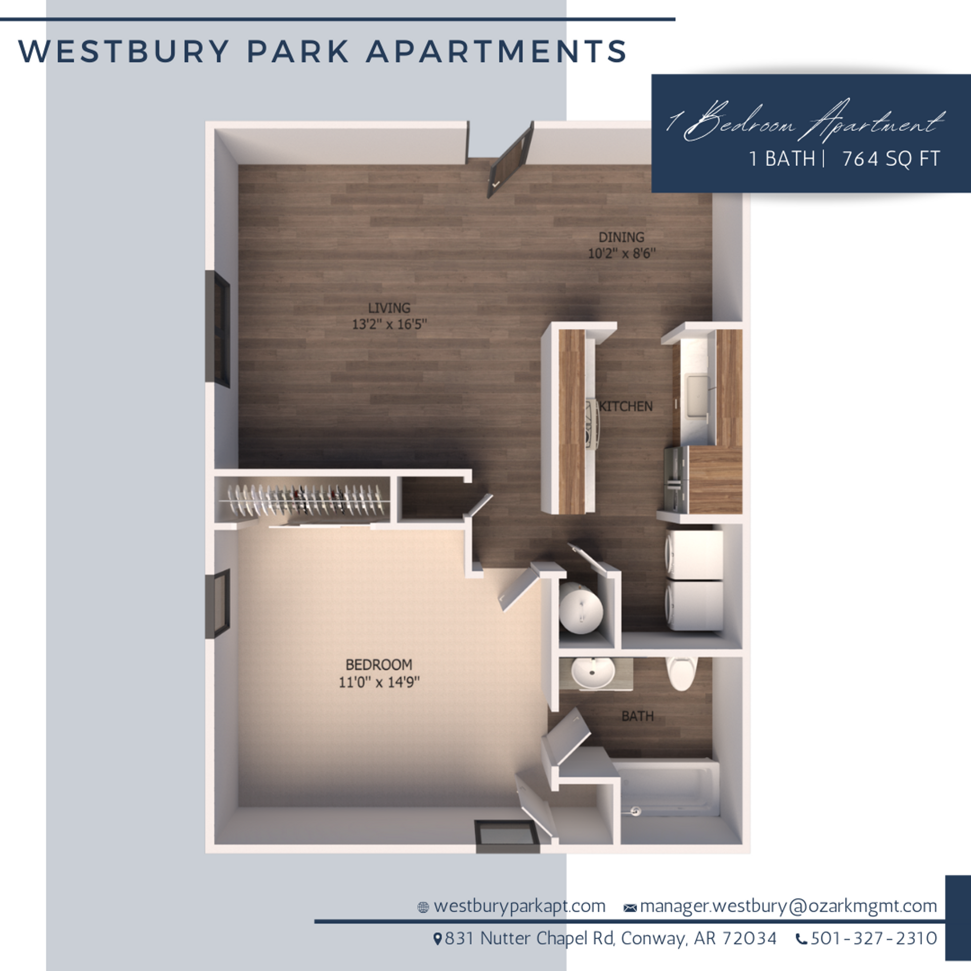 Conway Apartment: 831 Nutters Chapel Rd