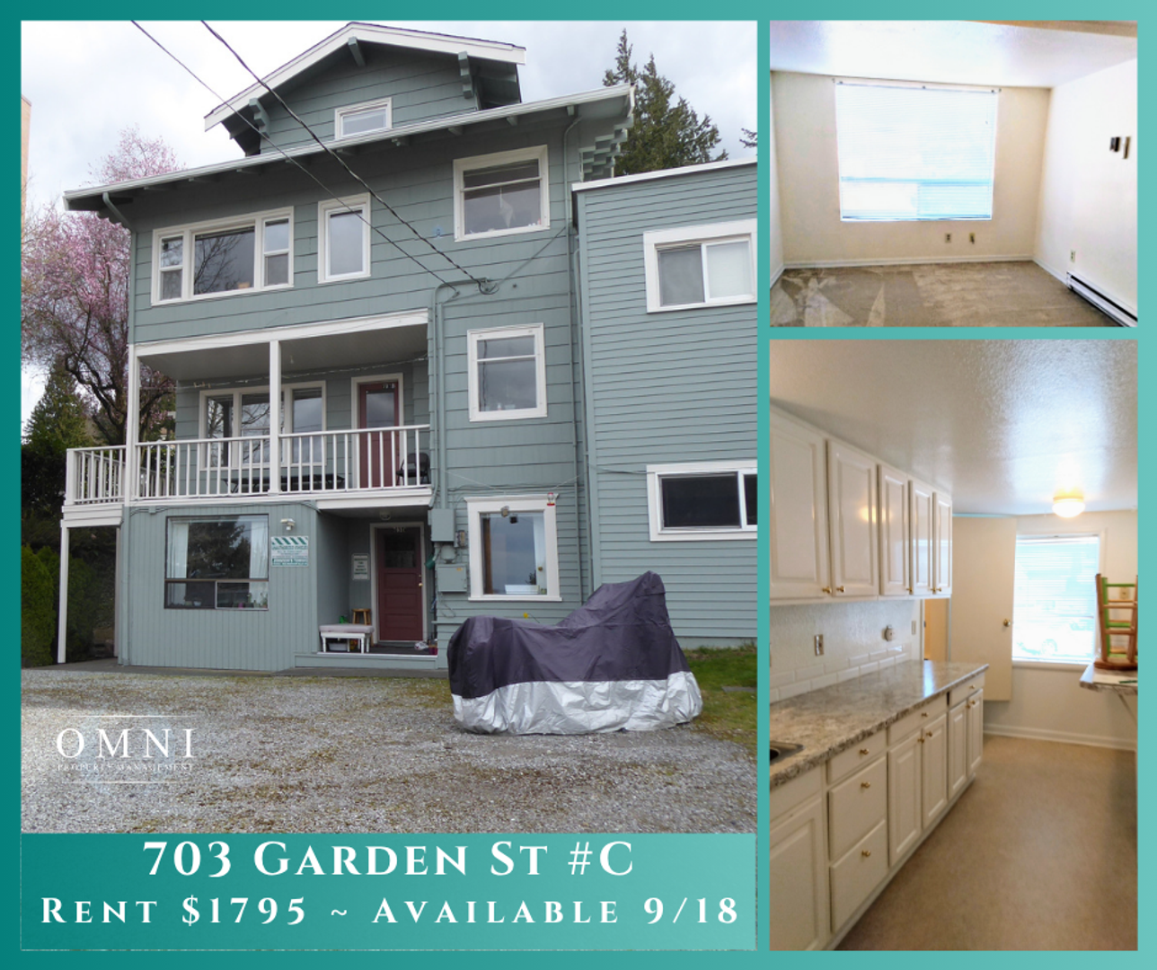 Bellingham Apartment: 703 N Garden Street - C