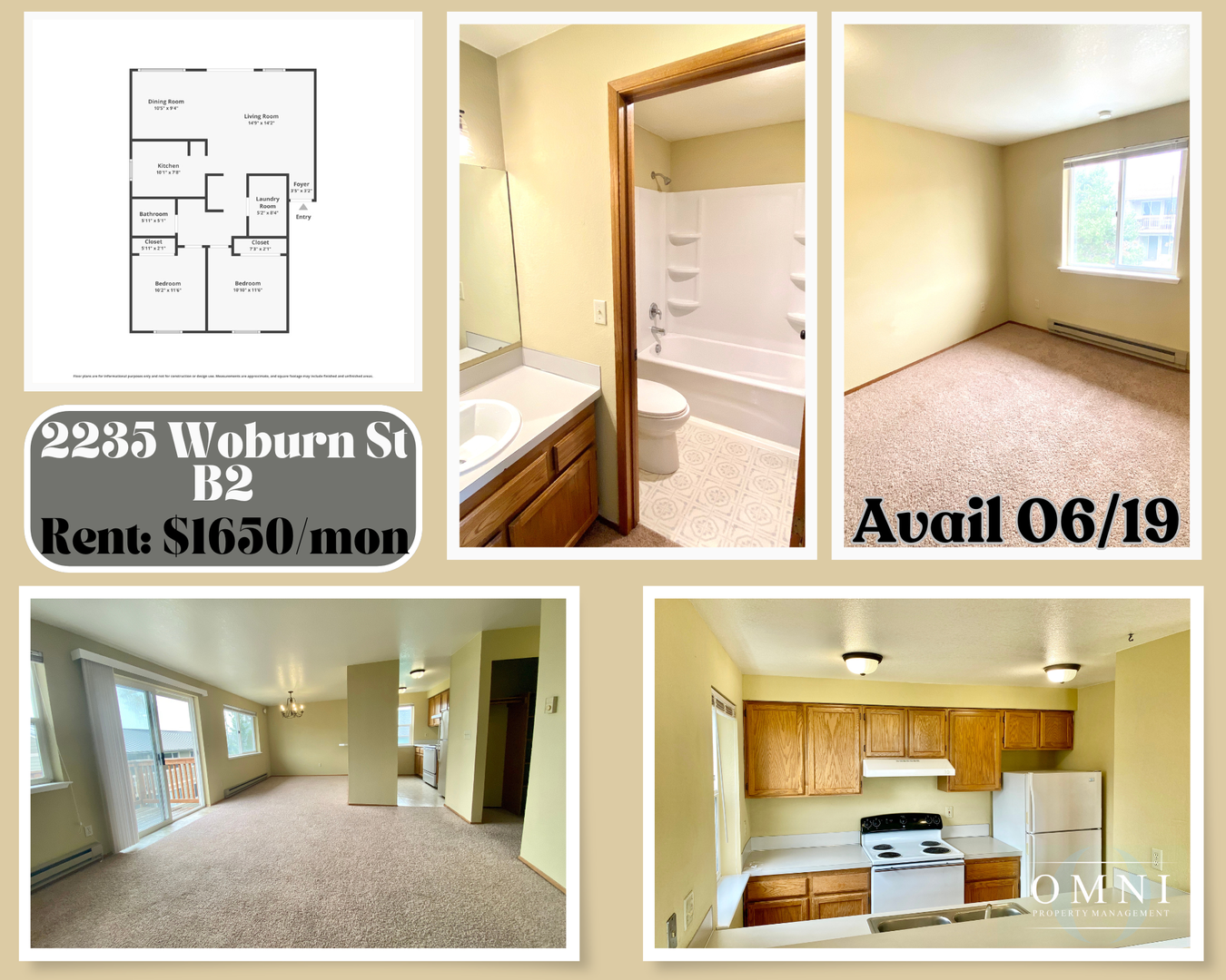 Bellingham Apartment: 2235 Woburn Street - B2