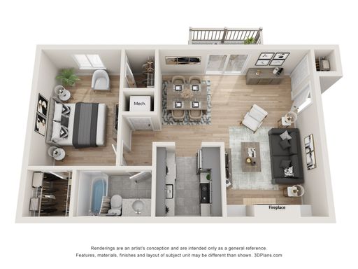 Baron - Renovated 1 Bed 1 Bath