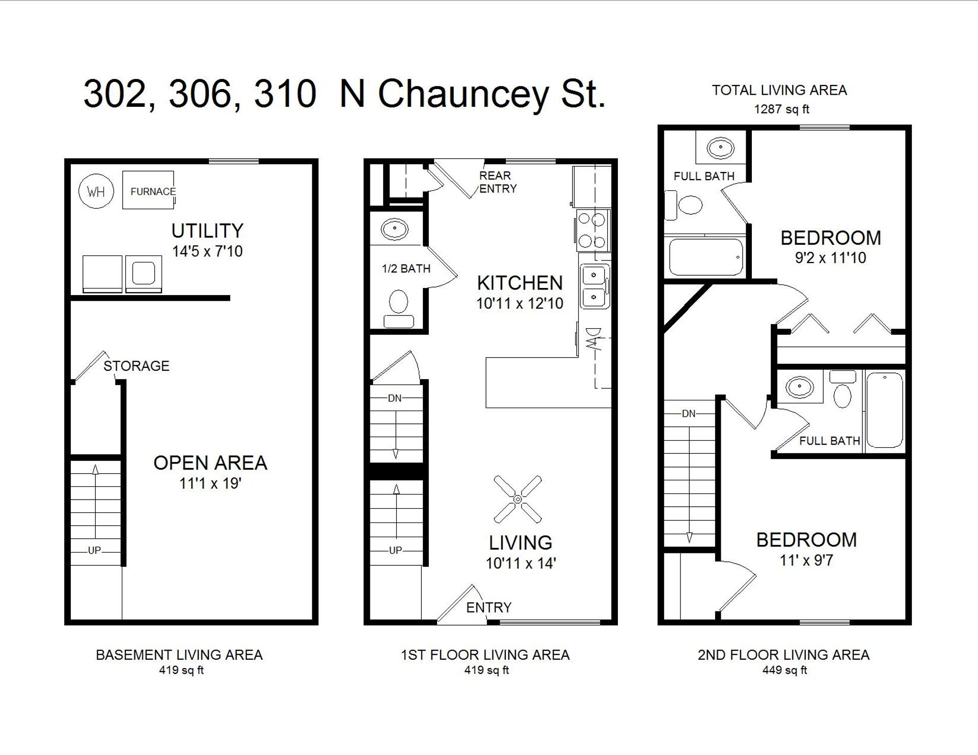 West Lafayette Apartment: 302-310 N. Chauncey Ave.