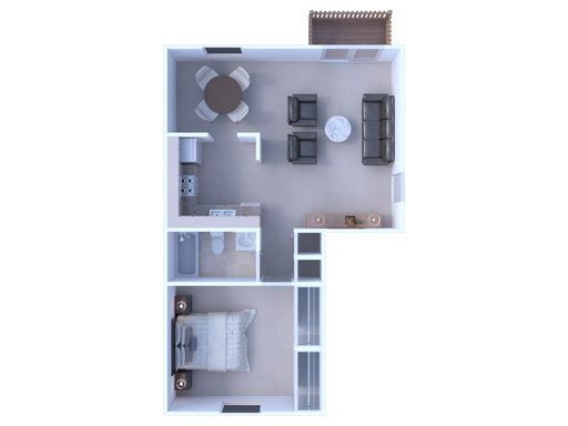 1 Bedroom - Commons - Lower Level – photo 1